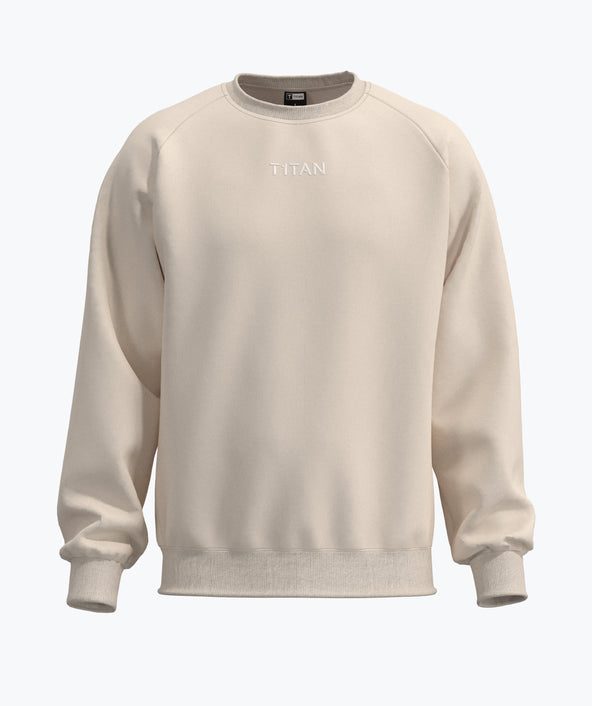 Athleisure Sweatshirt - Cream